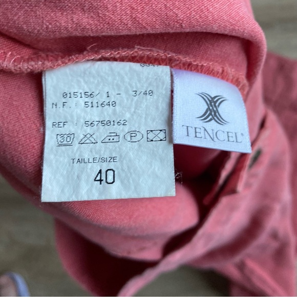 Vintage Tencel pants Linen Lyocell blend crop pant capris - Picture 10 of 14